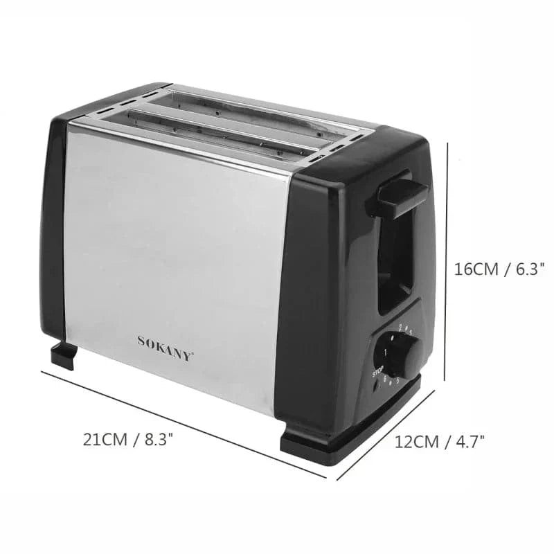 Tostadora eléctrica Sokany de 2 rebanadas