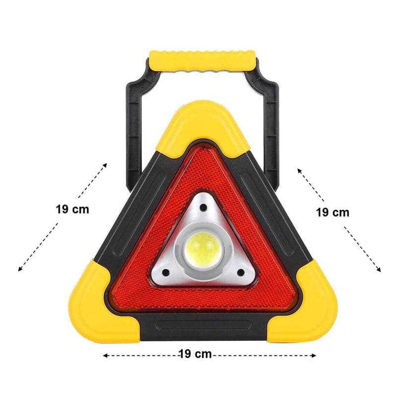 Triángulo De Seguridad Luz Led Solar De Emergencia Para Auto