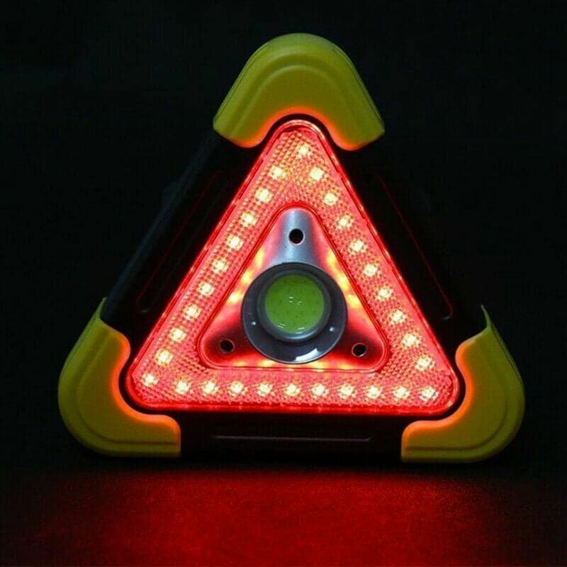 Triángulo De Seguridad Luz Led Solar De Emergencia Para Auto