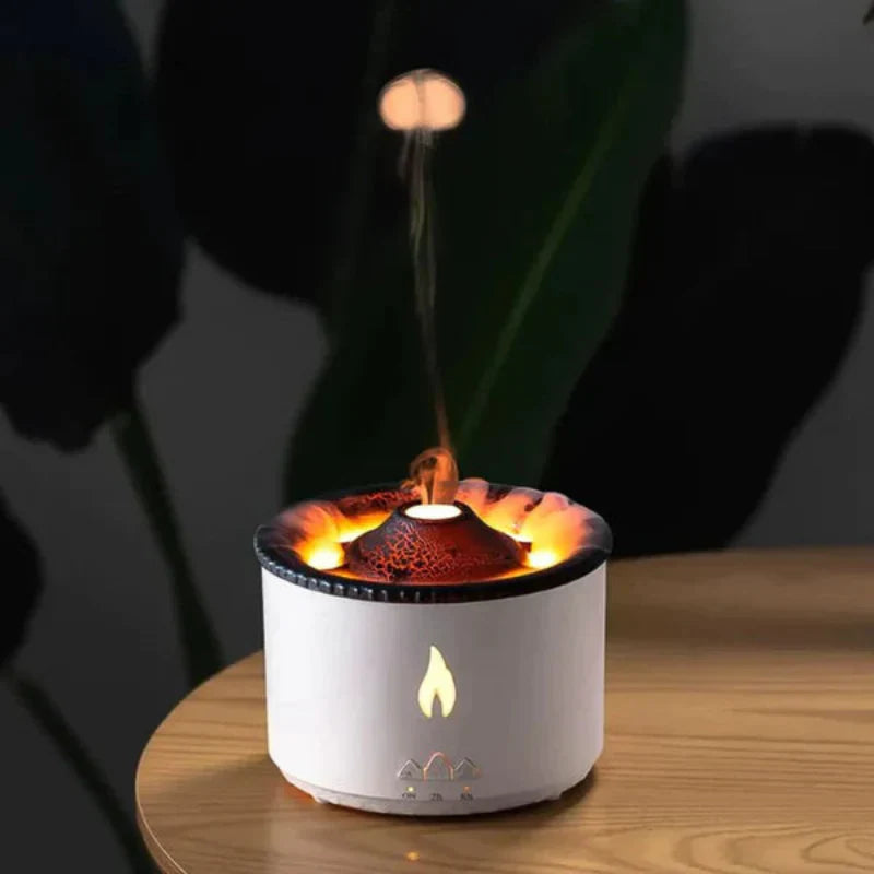 Humidificador de llama de volcán