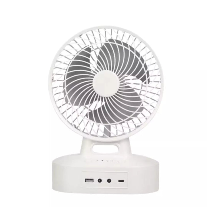 Ventilador de Mesa Recargable 7" Incluye Panel Solar 6V-3.5W BP-V145S