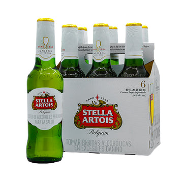 CERVEZA STELLA ARTOIS BOTELLA 6U 330ML