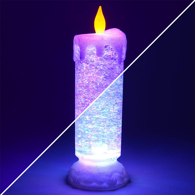 Vela Decoración Navidad Luz Led Cambia De Color S-100