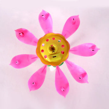 Vela Flor Mágica Cumpleaños Aniversarios Flor Decorativa A-1