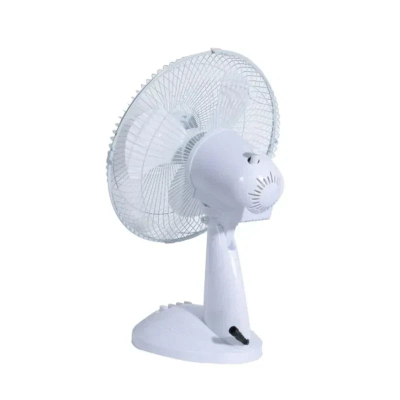 Ventilador 3 velocidades de 10 pulgadas recargable con panel solar