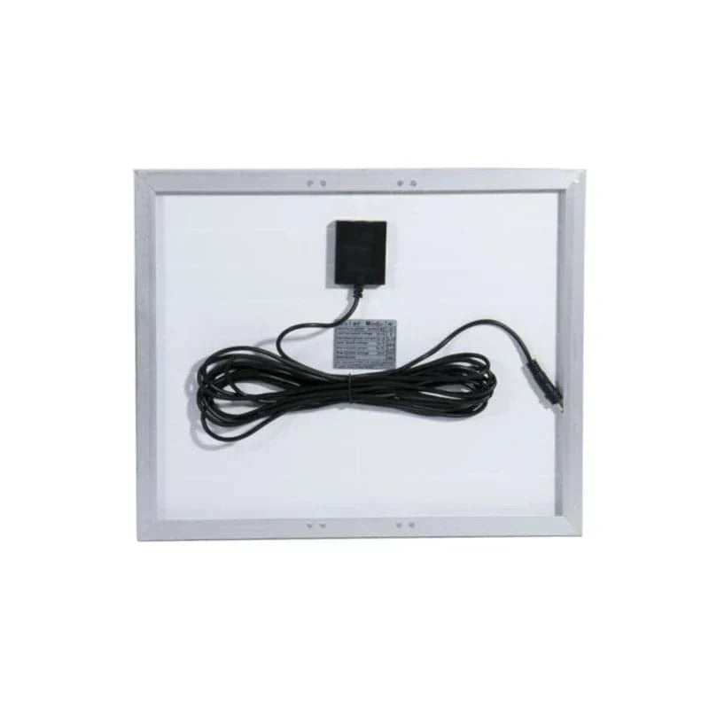 Ventilador 3 velocidades de 10 pulgadas recargable con panel solar