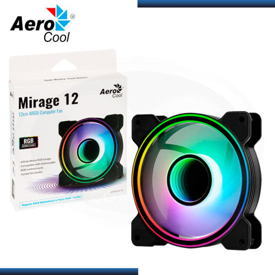 Ventilador Mirage 12 ARGB - Aerocool Infinity Mirror