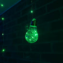Extensión Micro LED Cortina 3X1m 168 Bombillos Diamantes Verde 1610V