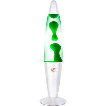 Lámpara de Lava Luz Decorativa Base Plateada 1037