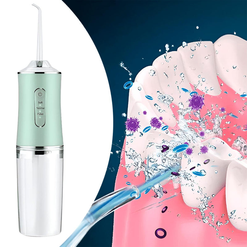 Irrigador Bucal Oral + 4 Boquillas Limpieza Dental Recargable USB KRD-1948