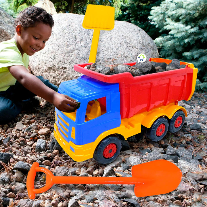 Volqueta Juguete Montable Camión Grande Volco Construcción Con Palas PF966