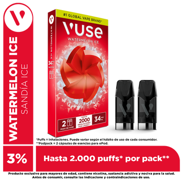 CAPSULA VUSE 2U 18MG CRISP WATERMELON