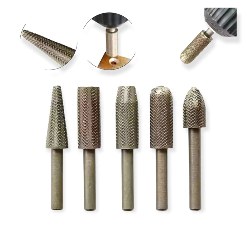 Pack de 5 Brocas para Pulir y Moldear