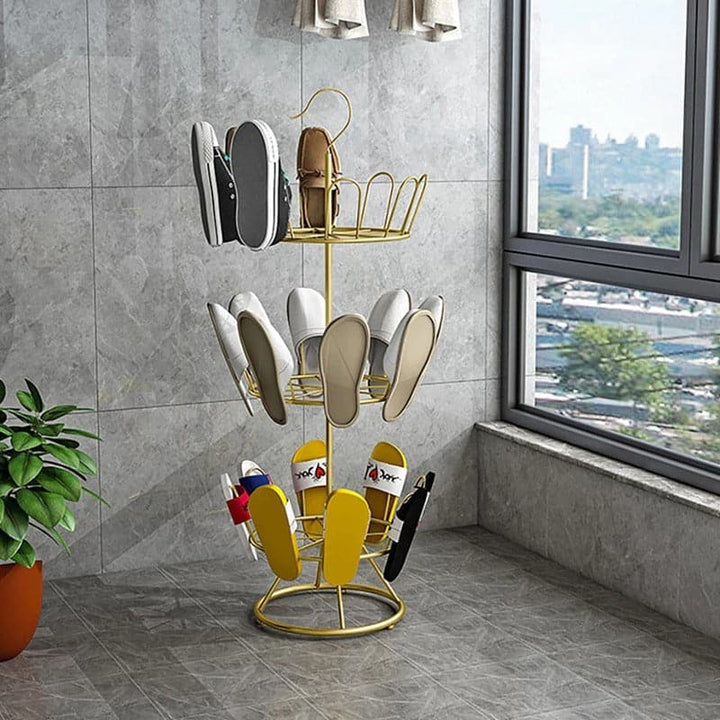 tendedero organizador de zapatos giratorio