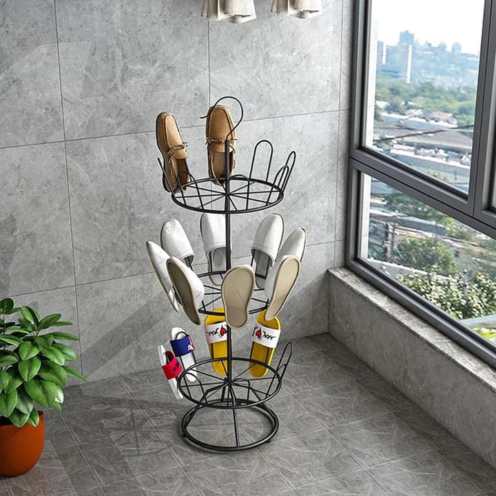 tendedero organizador de zapatos giratorio