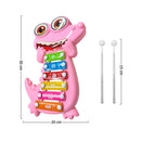 Xilófono Infantil Cocodrilo 6 Tonos Marimba Musical Niños 2531A