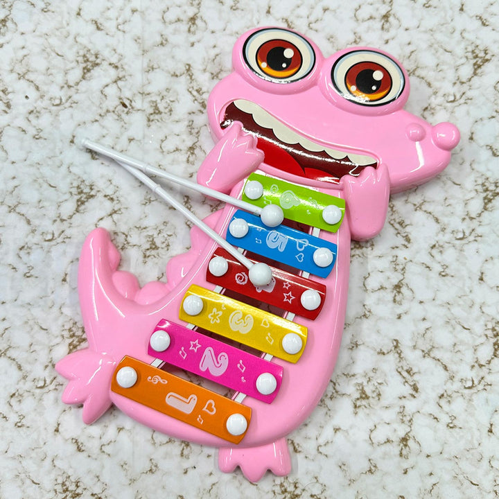 Xilófono Infantil Cocodrilo 6 Tonos Marimba Musical Niños 2531A
