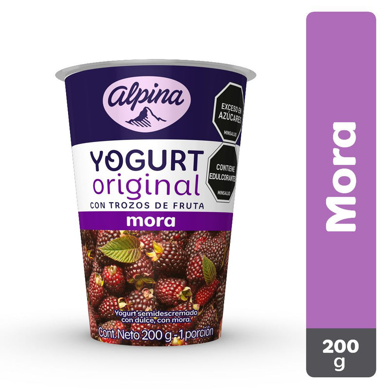YOGURT ALPINA 200G MORA