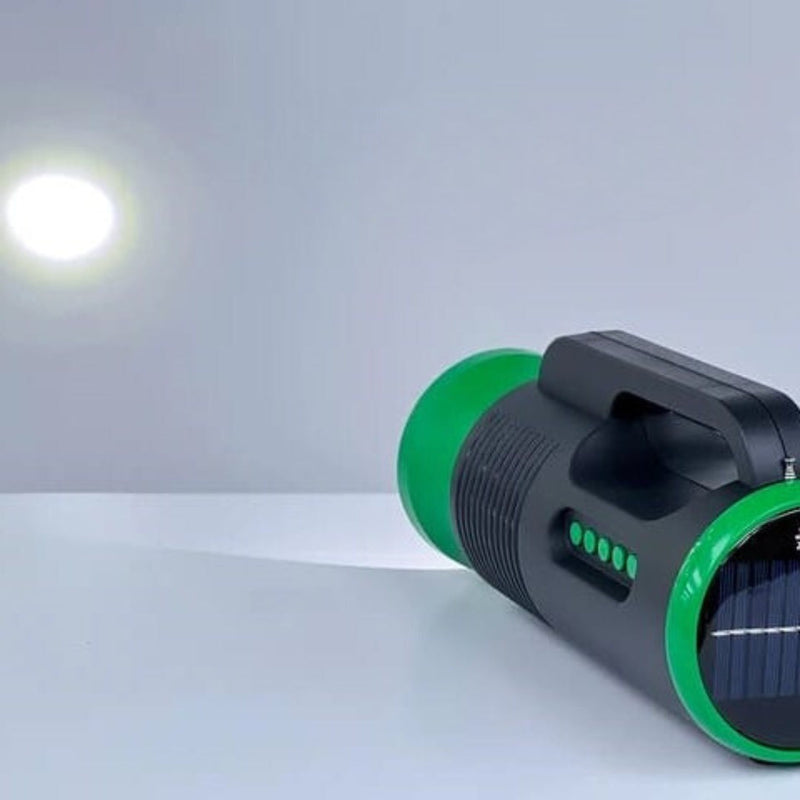 Radio Parlante Con Linterna Y Panel Solar ZQS1352