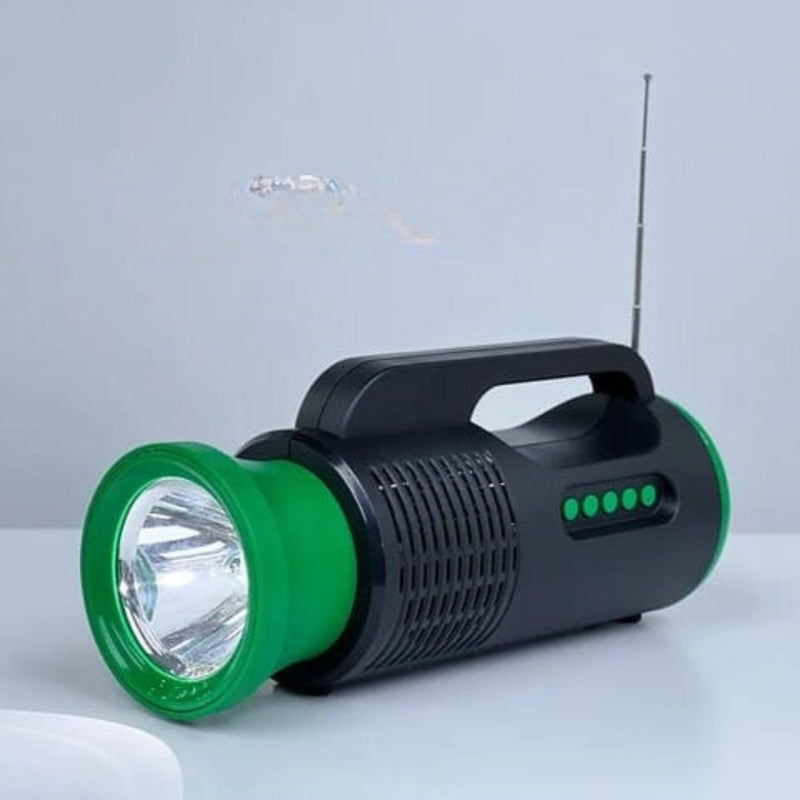 Radio Parlante Con Linterna Y Panel Solar ZQS1352