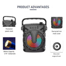 Radio Parlante Portatil Con Luz RGB  ZQS6127