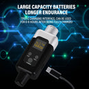 Kit de transmisor y receptor inalámbrico de micrófono de 48V/0V con entrada XLR - Sistema inalámbrico 2.4G/3G/4G/5G para micrófonos dinámicos y condensadores, sistema de altavoces controlado por volumen, batería de litio recargable, sin cargador incluido