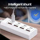 Centro de carga USB de 8 puertos con carga rápida de 25W, interfaz múltiple, compatible con teléfonos inteligentes y dispositivos, ≤36V, centro de hogar inteligente | Estación de carga moderna | Centro de carga compacto, estación de carga USB