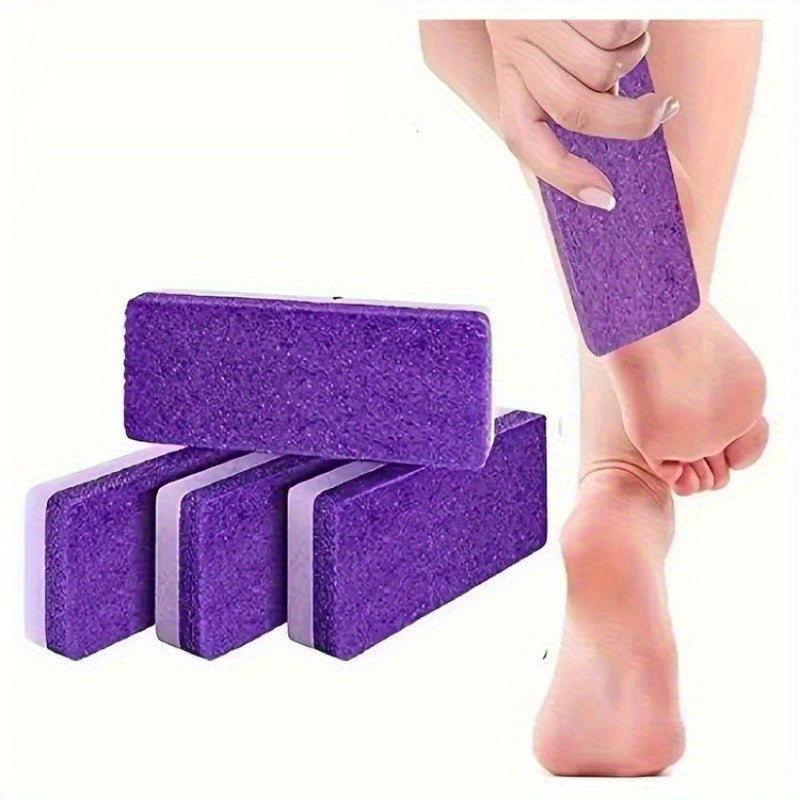 Pediluvio y Manicura Portátil Exfoliante Púrpura - Sin Batería, Eliminador de Cutículas Gruesas sin Fragancia, Herramienta Manual de Polipropileno Duradera para Pedicuras y Manicuras, Diseño Ergonómico, Artesanía de Calidad