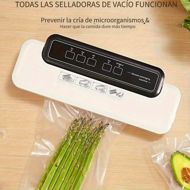 50 unids/lote bolsas de vacío para alimentos, bolsas selladoras al vacío, bolsas de envasado al vacío para máquina selladora al vacío, bolsas de almacenamiento selladoras al vacío herramienta de cocina preservación de alimentos frescos - Accesorios de su