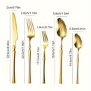Set de cubiertos de acero inoxidable - 20/30/40 piezas de cubiertos elegantes con mango delgado, vajilla premium para 4/6/8 personas, incluye cuchillos, tenedores, cucharas, cubiertos de postre, ideal para el hogar, la cocina, el restaurante, las fiestas