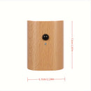 1 pieza de luz nocturna de escalera moderna de madera, accionada por batería recargable, con sensor de movimiento y LED, ideal para pasillos, techos, sótanos, armarios y cajones - Diseño temático espacial con iluminación ajustable, batería recargable, no