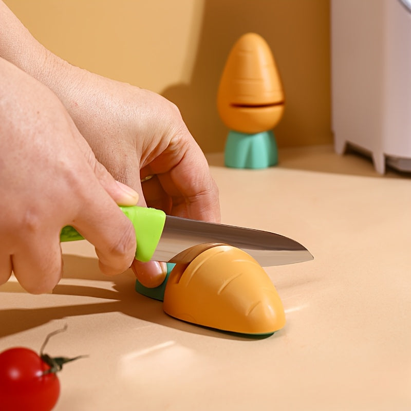 Mini ladrillo de afilar bonito para cocina y hogar, material ABS, sin carga, no requiere batería, herramienta de cocina para afilar cuchillos.