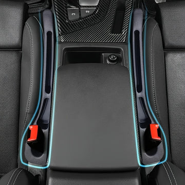 Paquete de 2 Tiras de Almacenamiento para el Espacio entre Asientos del Coche, Diseño Antifugas que Evita la Caída de Residuos y También Puede Guardar Pequeños Objetos, Organizador de Huecos Interiores en el Auto