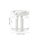 Humidificador de Nebulización con Gran Capacidad Alimentado por USB, 3 Modos de Nebulización, Sensor de Humedad en Tiempo Real, Diseño Elegante en Blanco, Verde y Rosa - Adecuado para Dormitorio y Oficina, Difusor de Aromaterapia Fresco, Regalo Perfecto