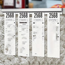 Sujetador de recibos de pared de aleación de aluminio - Organizador multiranura para cocina de restaurante, porta tickets de metal duradero con diseño ahorrador de espacio, fácil instalación para servicio de alimentos y uso comercial, acabado metálico el