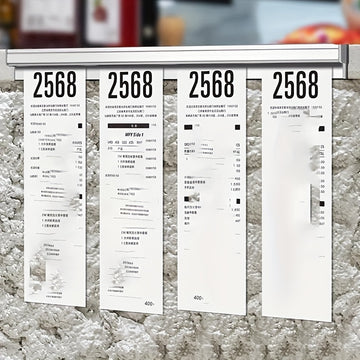 Sujetador de recibos de pared de aleación de aluminio - Organizador multiranura para cocina de restaurante, porta tickets de metal duradero con diseño ahorrador de espacio, fácil instalación para servicio de alimentos y uso comercial, acabado metálico el