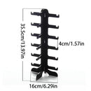 1pieza Negro 6 Pares de Soporte de Gafas de Plástico para Hombre y Mujer, Almacenamiento de Gafas de Sol, Soporte de Visera, Almacenamiento de Gafas en el Mostrador de la Tienda, Torres de Joyería