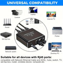 Divisor de Ethernet Gigabit de 4 Puertos 1 a 4, Hub de Red Alimentado por USB de 1000Mbps con Conectores RJ45, Acabado Mate y Compatibilidad Cat5/5e/6/7/8 para Juegos, Transmisión en Vivo, Configuración Múltiple de Dispositivos, Adaptador de Red para Jue