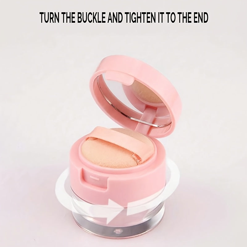 Estuche Compacto para Polvo Suelto de 3g/5g con Tamiz y Esponja - Organizador de Maquillaje Portátil, Sin Fragancia, Mini, Polvo de Miel, Red de Aislamiento