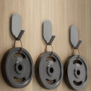 5 ganchos adhesivos resistentes, sin necesidad de taladrar, soporte fuerte para toallas, ropa y accesorios, montaje en pared sin daños, material ABS duradero, ideal para baños y tocadores, organizadores de baño | Accesorio moderno para el hogar | Ganchos