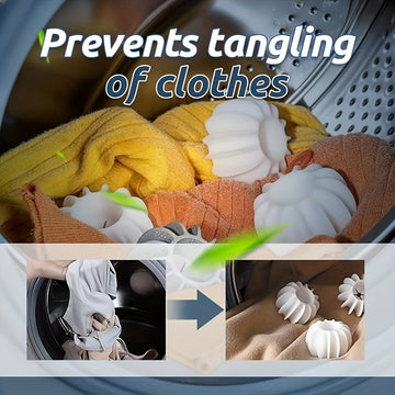 4 piezas de bolas de lavandería para eliminar pelo de mascotas - Reutilizables, no necesitan batería para lavadoras y secadoras - Ideales para ropa y ropa de cama, ayuda para lavar ropa|Diseño ventilado|Ayuda de lavandería reutilizable