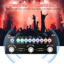Pedal de guitarra de efectos múltiples DaierTek con 9 simulaciones de cabina clásica, construcción de metal, interfaz de audio USB, preajustes de tono editables, diseño portátil y compacto - Negro
