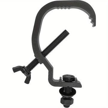10 Piezas de Gancho de Acero para Luces de Escenario, Gancho C de Aleación de Aluminio para Luces de Par, Luces de Punto y Equipo de Escenario, Adecuado para Tubos y Tuberías de 3,0-5,08 pulgadas de Diámetro, Accesorios de Luces de Escenario, Acabado Met