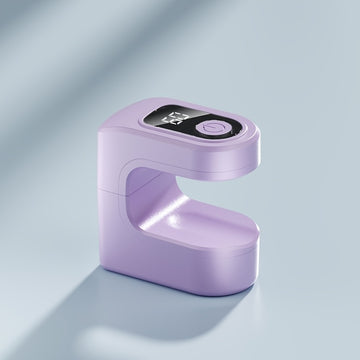 FEIYBA Mini Lámpara de Secado Rápido LED Portátil para Uñas - Secador de Gel con Temporizador Digital, Recargable USB y Batería Integrada, Diseño Compacto para Hogar/Profesional, Lavanda, Herramienta Moderna de Manicura, Construcción Duradera, Profesione