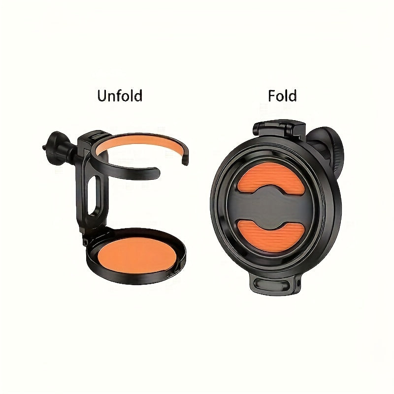 1pc Portavasos Multi-Función Plegable para Coche y Cenicero - Material ABS Duradero, Diseño Ventilado para Tazas de Café, Botellas de Soda y Bebidas - Perfecto para Coches, Camiones y SUV, Portavasos | Portavasos Moderno | Portavasos ABS Duradero