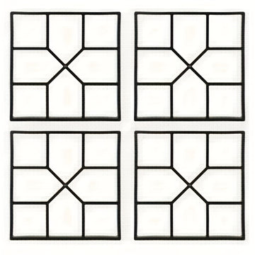 4 piezas de moldes de plástico reutilizables para senderos de hormigón de diseño geométrico, moldes de arcilla para hacer senderos de jardín, moldes de hormigón fáciles de usar para proyectos de hogar y jardín, accesorios de jardín modernos, moldes de pi