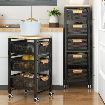 1pieza Estante de almacenamiento de varias capas, 3-4 capas ahorradoras de espacio, metal, estante deslizante, montaje en el suelo, no requiere electricidad, para dormitorio, cocina, camping al aire libre, hogar y camping todo el año, estantes de almacen