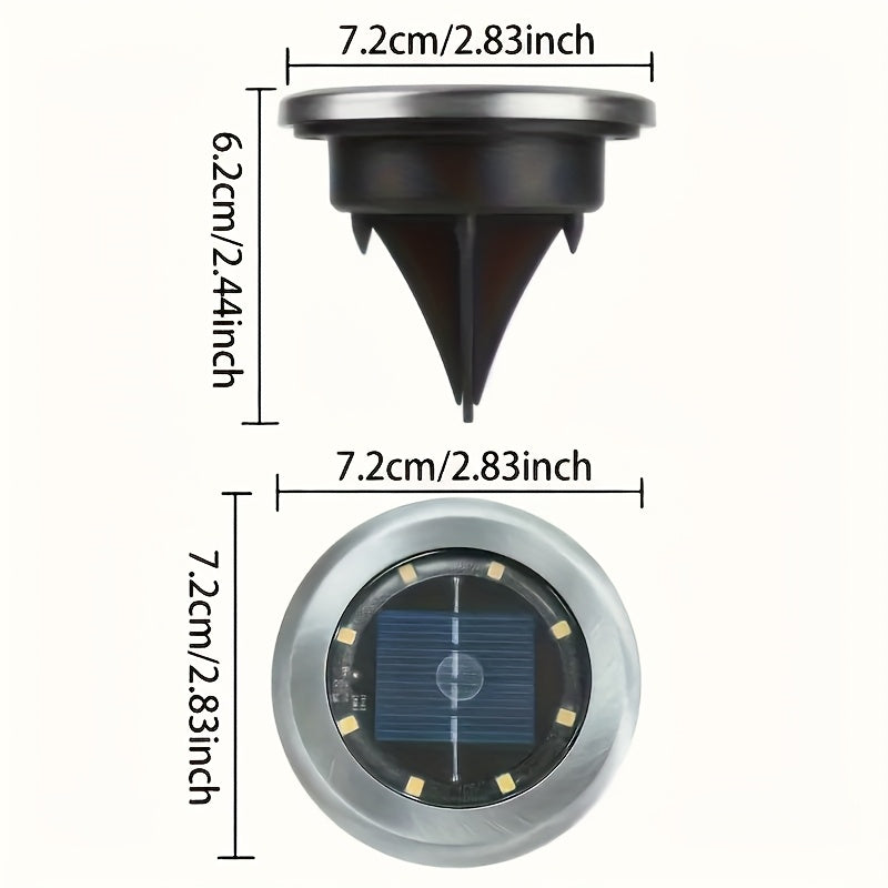 10 Piezas de Luces Solares Inteligentes para Jardín, Estanque y Camino, Resistentes a Altas Temperaturas y Frío Helado, Iluminación Exterior con Larga Durabilidad, Luz Cálida o Blanca Dual Opcional