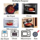 Revestimiento de silicona antiadherente de grado alimenticio redondo para freidor de aire - Ideal para cocina hogareña, picnic al aire libre y comedor de RV - Compatible con todos los modelos de freidor de aire, accesorios para freidor de aire
