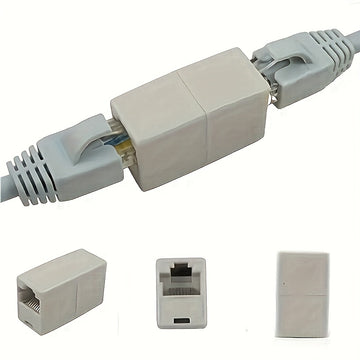 1 pieza/2 piezas/3 piezas/6 piezas/8 piezas conectores Ethernet, adaptador Ethernet recto de doble cabeza, conector Ethernet, extensión de cable Ethernet